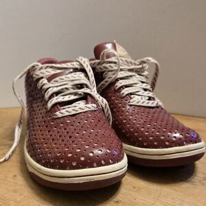 Burgundy NIKE Perforated Sneakers